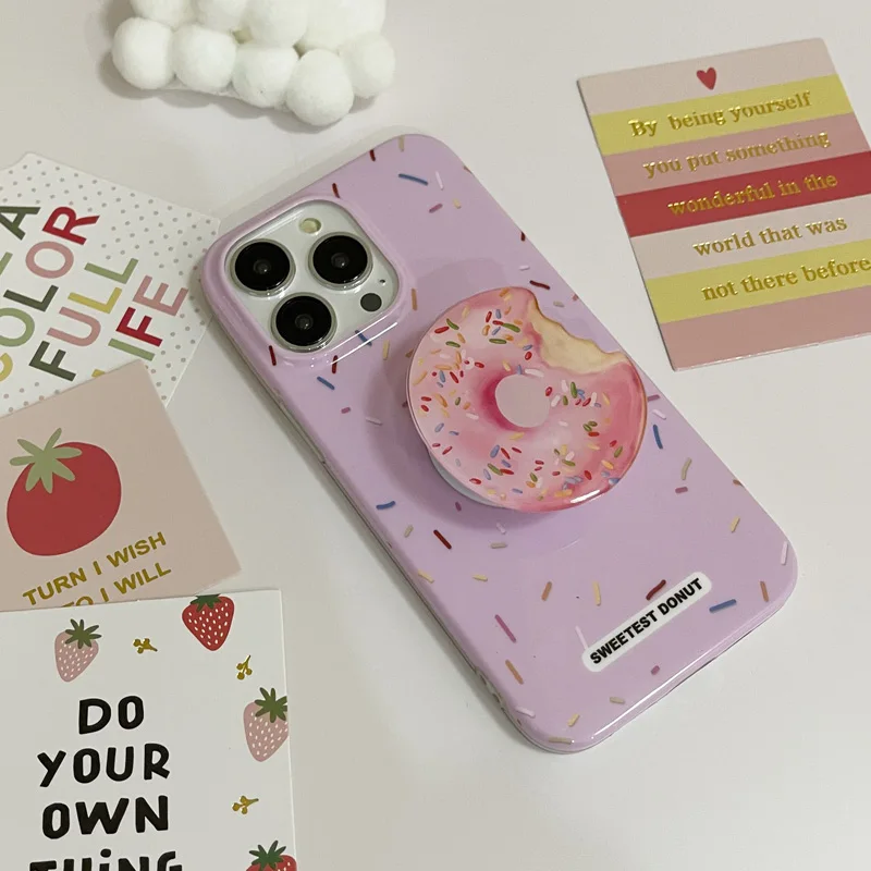 Korea Ins Case with Holder for Iphone13/13pro/11/12promax/xsmax/xr Pink Girl Donut Soft Mobile Phone Case
Korea Ins Case with Holder for Iphone13/13pro/11/12promax/xsmax/xr Pink Girl Donut Soft Mobile Phone Case