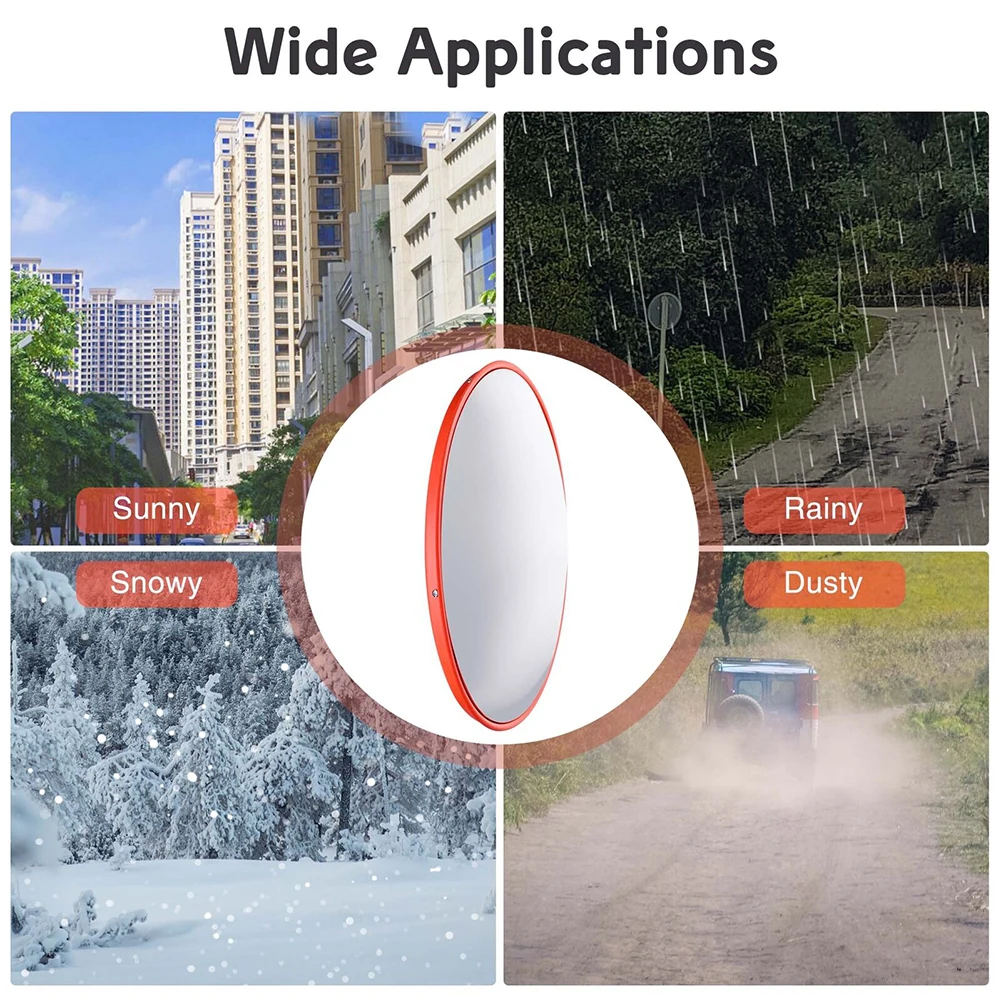 Traffic Convex PC Mirror Wide Angle Blind Spot Corner Roads Parking Safety Traffic Signal Convex Mirror Outdoor Roads Accessory
Traffic Convex PC Mirror Wide Angle Blind Spot Corner Roads Parking Safety Traffic Signal Convex Mirror Outdoor Roads Accessory