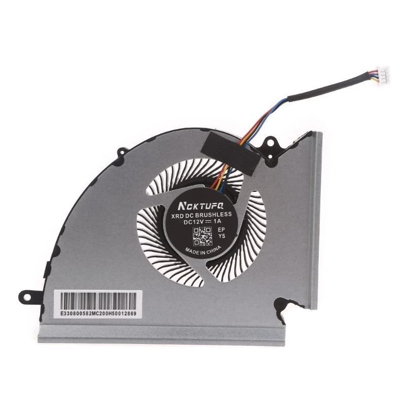 

CPU/GPU Fan Laptop Cooling Fan 12V 0.6A 4-pin 4-wires OEM for MSI GP76 Leopard GE76 Raider PABD1A010SHR Laptop Part