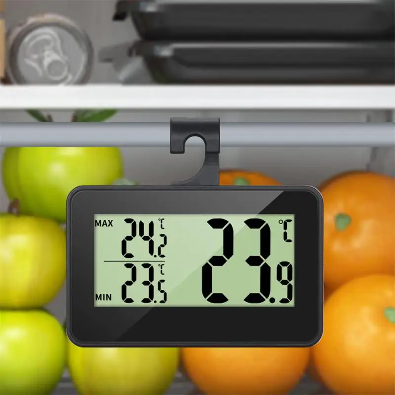 

LCD Digital Screen Precision Refrigerator Thermometer Fridge Freezer With Adjustable Stand Magnet From -20 To 60 ℃ Thermometer