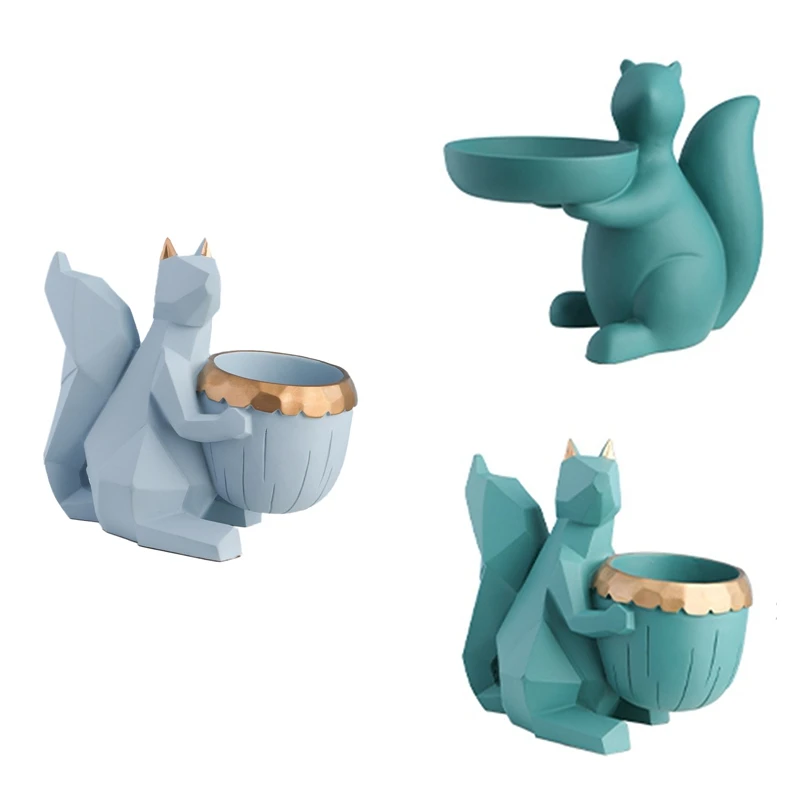 BMDT-Cute Squirrel Resin Figurine Snacks Makeup Storage Tray Flower Vase Pot Home Decor Living Room Decor Accessories Craft
BMDT-Cute Squirrel Resin Figurine Snacks Makeup Storage Tray Flower Vase Pot Home Decor Living Room Decor Accessories Craft