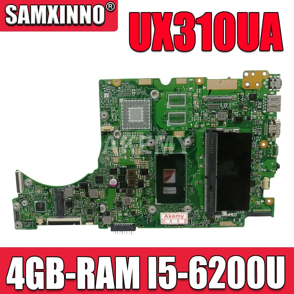 UX310UA Laptop motherboard for ASUS UX310UQK UX310UQ UX410UQ UX410UQK UX310UV original mainboard 4GB-RAM I5-6200/6198U
UX310UA Laptop motherboard for ASUS UX310UQK UX310UQ UX410UQ UX410UQK UX310UV original mainboard 4GB-RAM I5-6200/6198U