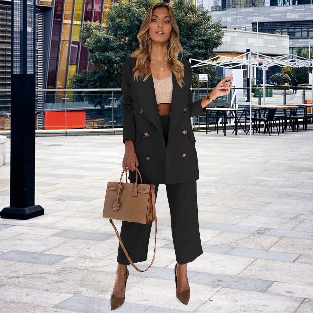 Suit suit 2021 autumn and winter new large lapel double-breasted suit jacket casual straight trousers suit
Suit suit 2021 autumn and winter new large lapel double-breasted suit jacket casual straight trousers suit