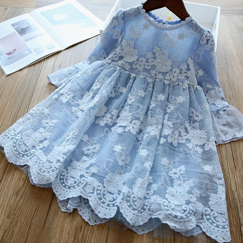 Kids Autumn Dresses For Girls Flower Lace Princess Party Dress Winter Long Sleeves Children Clothing Birthday Baby Girl Vestidos 
Kids Autumn Dresses For Girls Flower Lace Princess Party Dress Winter Long Sleeves Children Clothing Birthday Baby Girl Vestidos