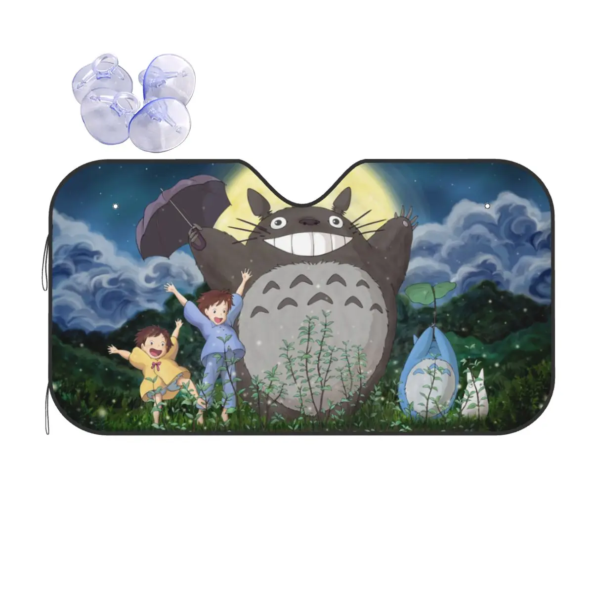 My Neighbor Totoro Fold-up Sunshade Windscreen 76x140cm Japanese Anime Mei Satsuki Aluminium Foil Car Sunshade Sun Shade Protect
My Neighbor Totoro Fold-up Sunshade Windscreen 76x140cm Japanese Anime Mei Satsuki Aluminium Foil Car Sunshade Sun Shade Protect