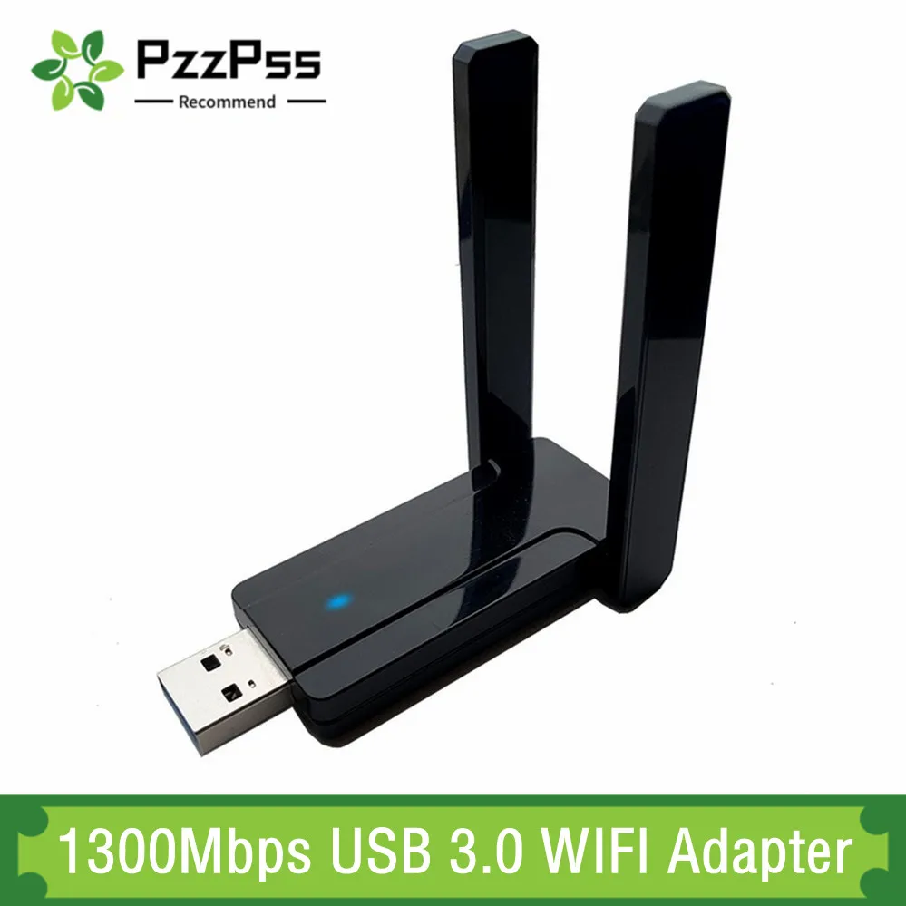 PzzPzz 1300Mbps Wireless WI-FI USB 3.0 Dual Band 2.4G 5G External WiFi Adapter Network Cark For PC Desktop Laptop Windows MAC
PzzPzz 1300Mbps Wireless WI-FI USB 3.0 Dual Band 2.4G 5G External WiFi Adapter Network Cark For PC Desktop Laptop Windows MAC