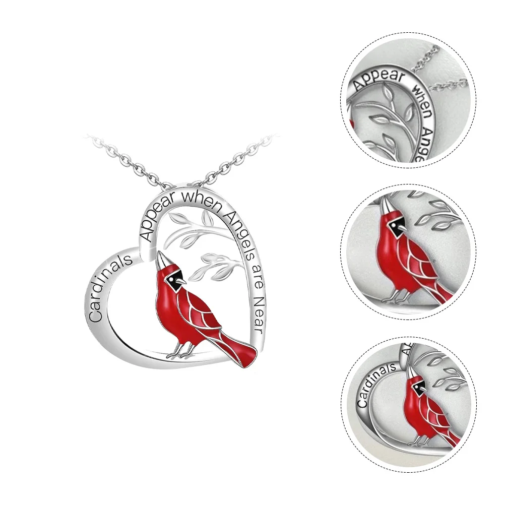 Accessories Women Jewelry Heart Bird Pendant Necklace Crystal Womens Mothers Lady Necklaces Elegant Cardinal Gifts Loss Unique
Accessories Women Jewelry Heart Bird Pendant Necklace Crystal Womens Mothers Lady Necklaces Elegant Cardinal Gifts Loss Unique