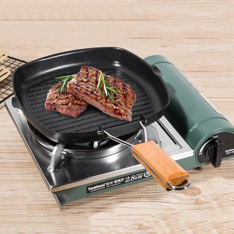 Steak Frying Pan 20/24/28cm Maifan Stone Non-Stick Outdoor Household Folding Steak Pot Thick Striped Bakeware Kitchenware
Steak Frying Pan 20/24/28cm Maifan Stone Non-Stick Outdoor Household Folding Steak Pot Thick Striped Bakeware Kitchenware