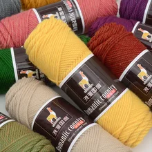 5pcs = 500g romantic country Alpaca hand-knitted medium thick wool yarn handmade diy crochet jacket doll scarf line