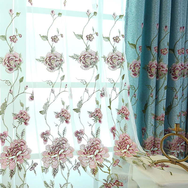 European embroidered luxury blackout curtains living room dining room bedroom high precision curtain customization
European embroidered luxury blackout curtains living room dining room bedroom high precision curtain customization