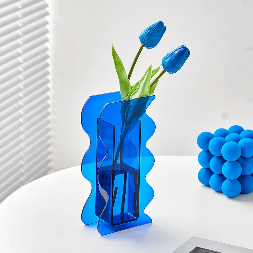 Nordic Style Home Decor Acrylic Curved Vases Artistic Design Living Room Ornaments Table Decorations Flower Arrangement Gifts
Nordic Style Home Decor Acrylic Curved Vases Artistic Design Living Room Ornaments Table Decorations Flower Arrangement Gifts
