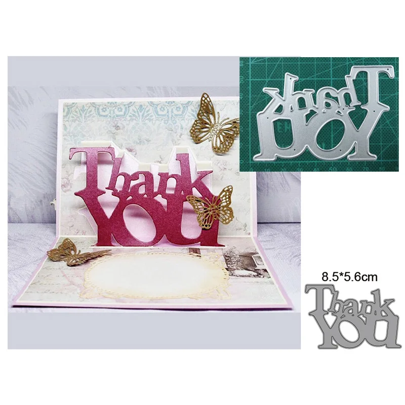 Metal Cutting Dies Cut Mold Thank You English Letters Frame Decoration Scrapbook Paper Craft Knife Mould Blade Punch Stencils
Metal Cutting Dies Cut Mold Thank You English Letters Frame Decoration Scrapbook Paper Craft Knife Mould Blade Punch Stencils