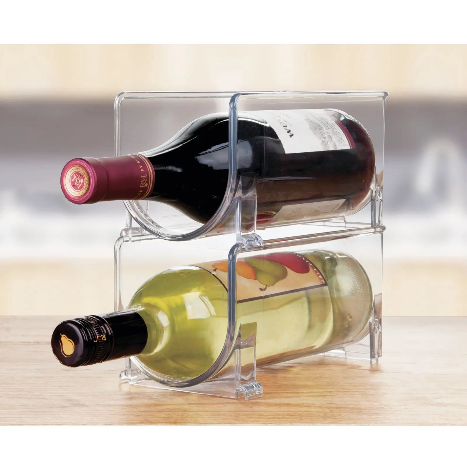 Kitchen Refrigerator Organizer Wine Beer Bottle Storage Rack Stackable Bottle Holder Countertop Storage Shelf Space Saving
Kitchen Refrigerator Organizer Wine Beer Bottle Storage Rack Stackable Bottle Holder Countertop Storage Shelf Space Saving
