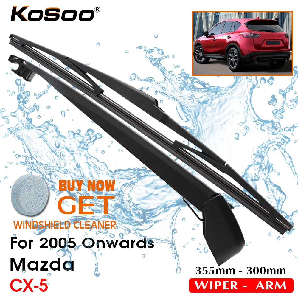 KOSOO Авто Задние лезвия для Mazda CX-5,355 мм 2005 года задние окна стеклоочистителей рычаг, автомобильный Стайлинг Аксессуары
KOSOO Авто Задние лезвия для Mazda CX-5,355 мм 2005 года задние окна стеклоочистителей рычаг, автомобильный Стайлинг Аксессуары
