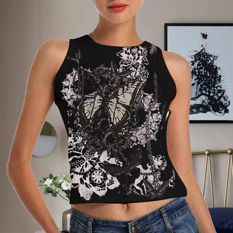Summer Y2K Print T-Shirts Women Basic Graphic Academia Tank Sleeveless Streetwear Crop Vintage Harajuku Tops
Summer Y2K Print T-Shirts Women Basic Graphic Academia Tank Sleeveless Streetwear Crop Vintage Harajuku Tops