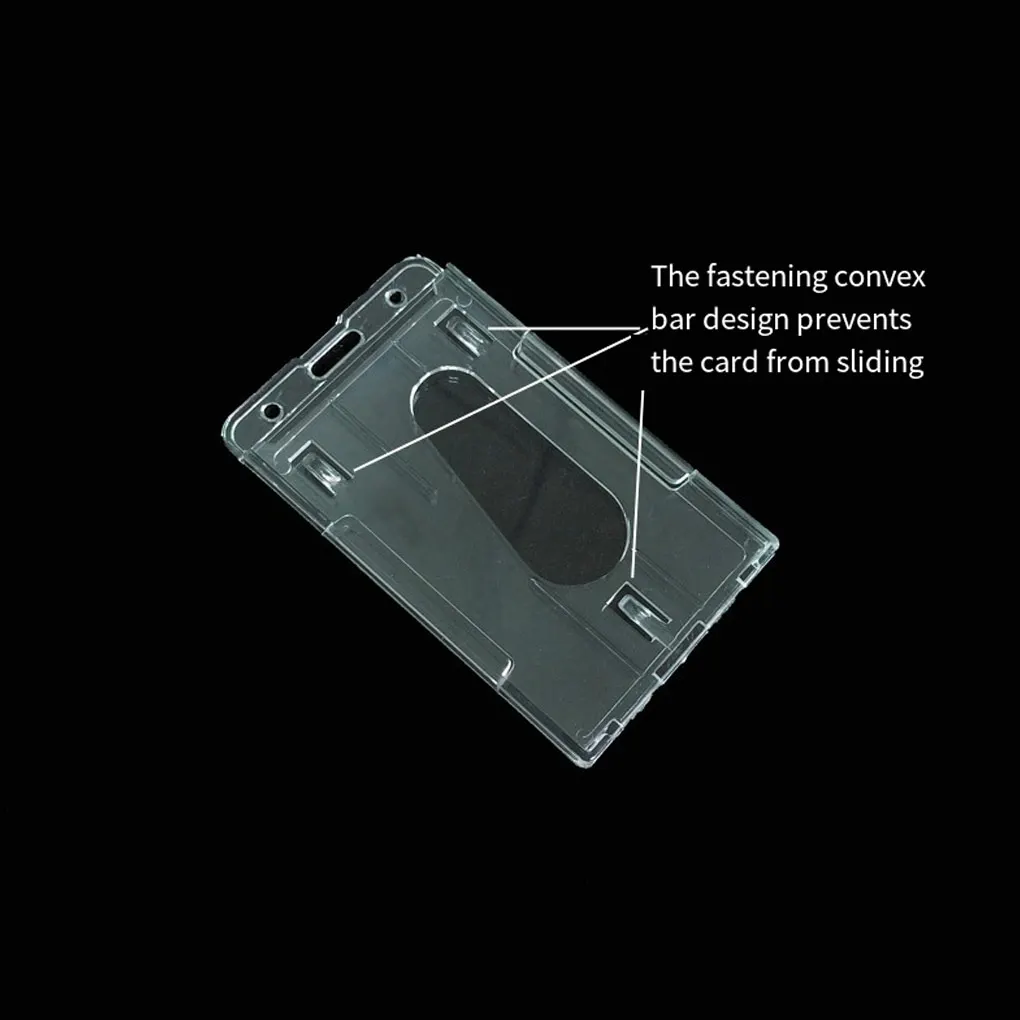 10 Pieces PS Transparent Badge Holder Dual Slot Double Side Hanging Anti-lost Nonslip ID Name Card Sleeve Bag Accessories
10 Pieces PS Transparent Badge Holder Dual Slot Double Side Hanging Anti-lost Nonslip ID Name Card Sleeve Bag Accessories