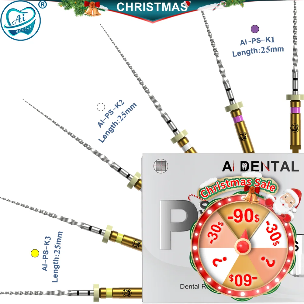 AI-PS loving File Dental Endodontic Drills PathFile PT Tip taper 2% Root Canal NiTi Alloy Files 60 Degree Heat-Activated 25mm
AI-PS loving File Dental Endodontic Drills PathFile PT Tip taper 2% Root Canal NiTi Alloy Files 60 Degree Heat-Activated 25mm