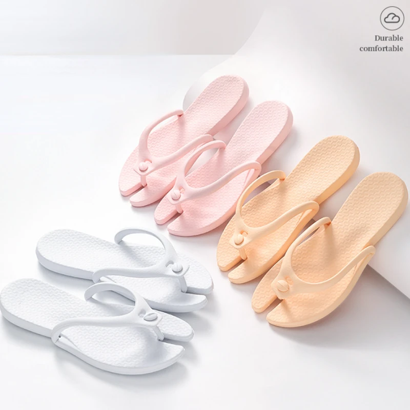 

2023 Summer Travel Portable Folding Slippers for Women Men Sandals Bathroom Antiskid Couple Casual Beach Holidays Flip-flops