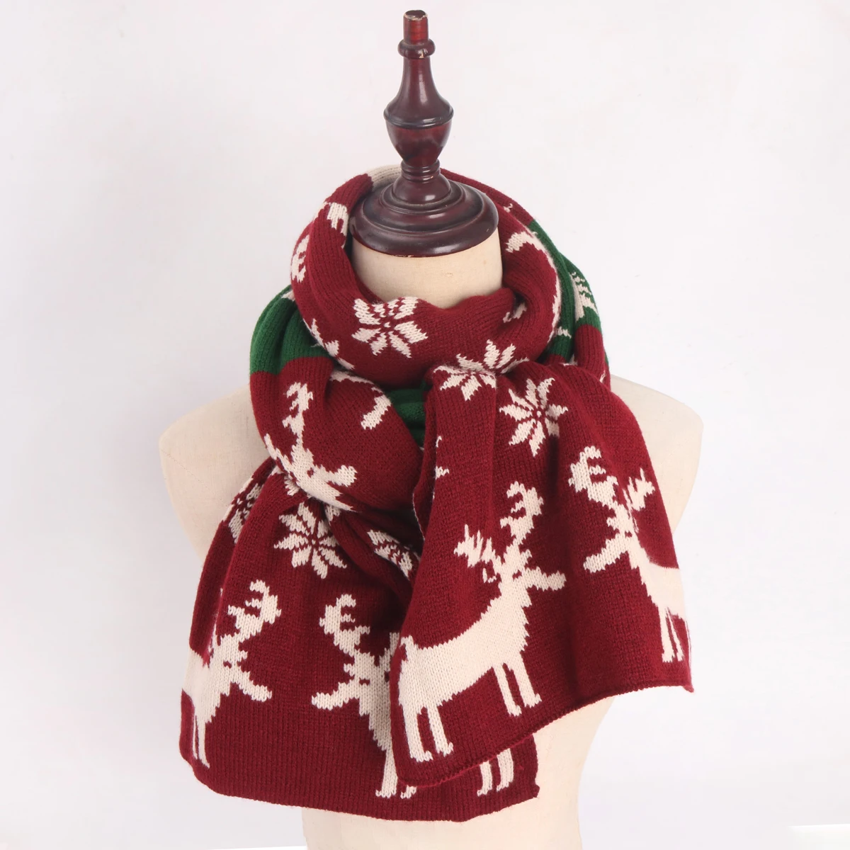 Knitted Christmas Scarf Winter Fashion Warm Woolen Scarf Women Double-Sided Scarves Shawls Wrap Christmas Gifts 180x30CM
Knitted Christmas Scarf Winter Fashion Warm Woolen Scarf Women Double-Sided Scarves Shawls Wrap Christmas Gifts 180x30CM
