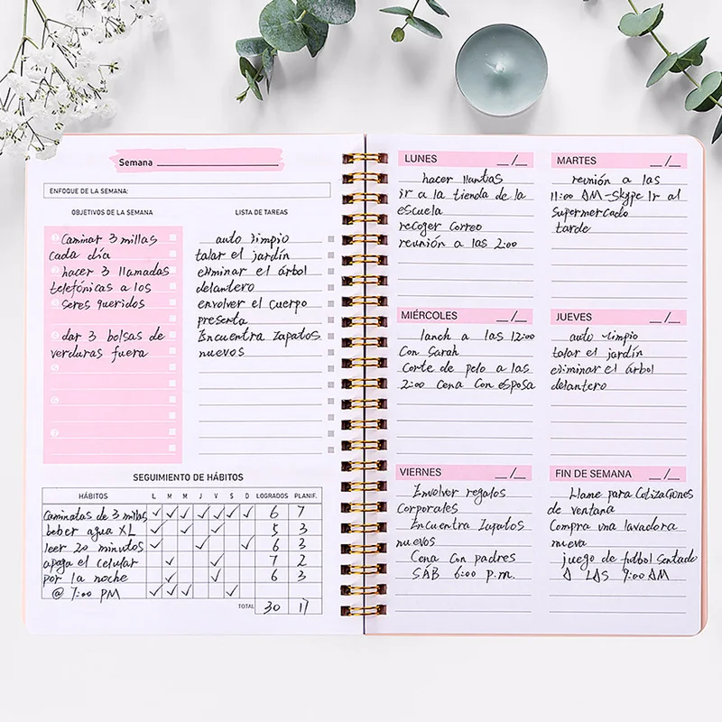 Spanish Agenda Notebook 2023 A5 Bullet Daily Weekly Journal Schedule English Planner Organizer School for Office Stationery
Spanish Agenda Notebook 2023 A5 Bullet Daily Weekly Journal Schedule English Planner Organizer School for Office Stationery