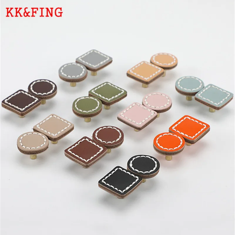 KK&FING Nordic 10 Colors Leather Furniture Drawer Knobs Cabinet Door Handles Wardrobe Cupboard Door Pulls Furniture Hardware
KK&FING Nordic 10 Colors Leather Furniture Drawer Knobs Cabinet Door Handles Wardrobe Cupboard Door Pulls Furniture Hardware