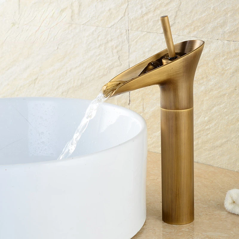 Copper antique tabletop basin, basin, waterfall, cold and hot faucet, wine glass faucet, 005 
Copper antique tabletop basin, basin, waterfall, cold and hot faucet, wine glass faucet, 005