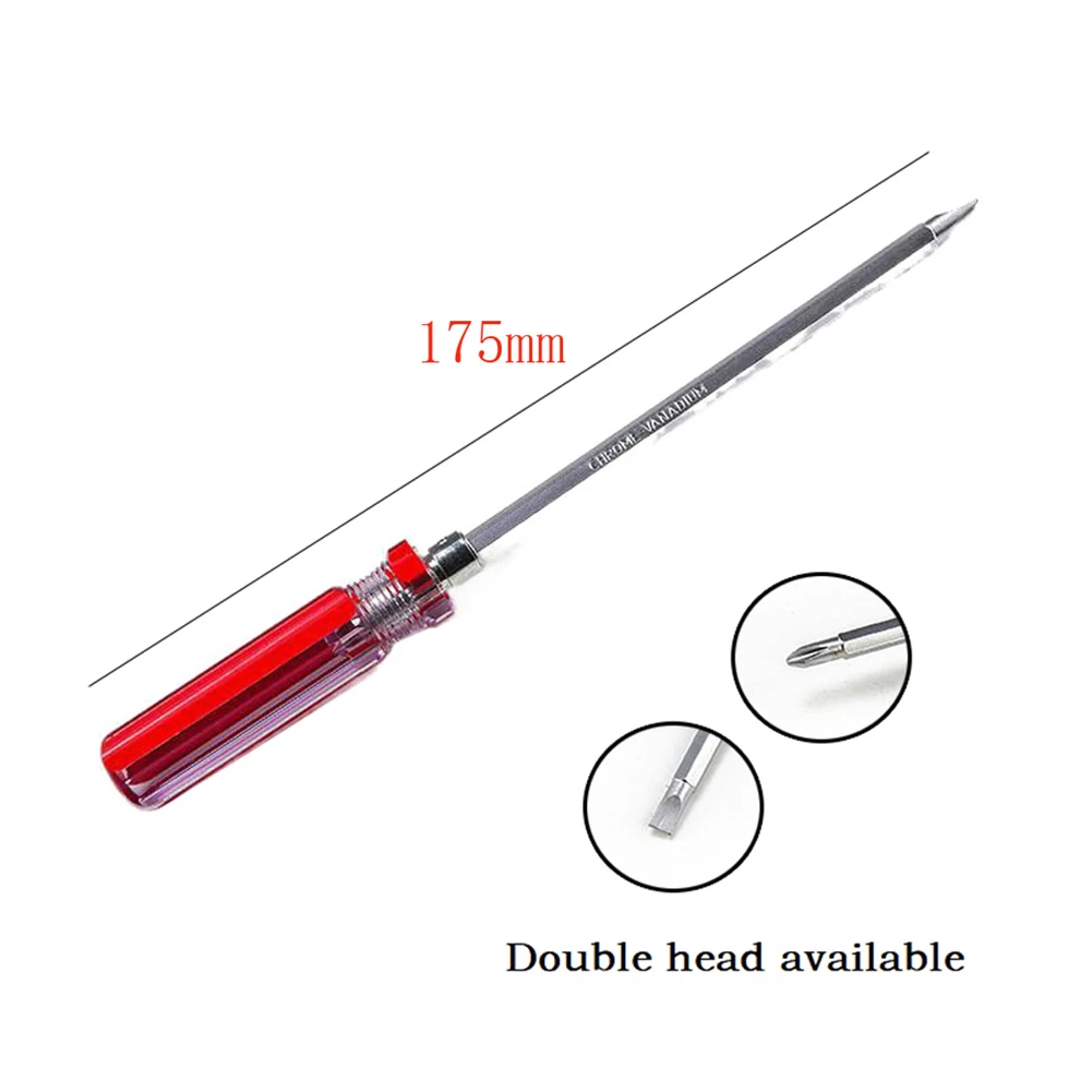 1pcs 5mm Double Head Phillips Slotted Screwdriver Tip Screw Driver Nutdrivers 175mm Cross Flat Screwdrivers Hand Repair Tool
1pcs 5mm Double Head Phillips Slotted Screwdriver Tip Screw Driver Nutdrivers 175mm Cross Flat Screwdrivers Hand Repair Tool