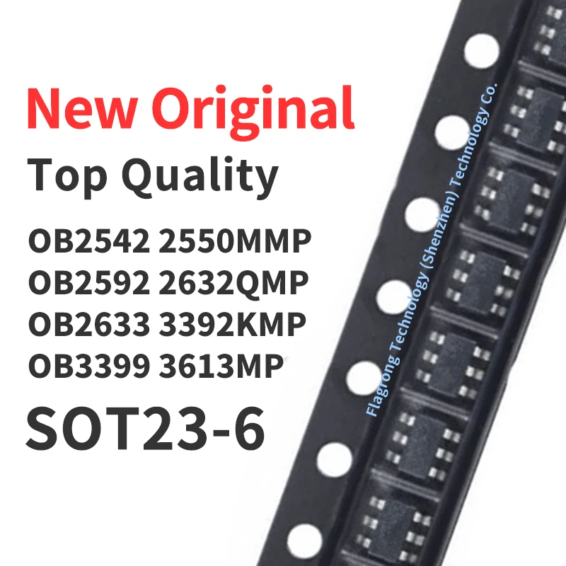 10 Pieces OB2542 OB2550MMP OB2592 OB2632QMP OB2633 OB3392KMP OB3399 OB3613MP SOT23-6 Chip IC New Original
10 Pieces OB2542 OB2550MMP OB2592 OB2632QMP OB2633 OB3392KMP OB3399 OB3613MP SOT23-6 Chip IC New Original