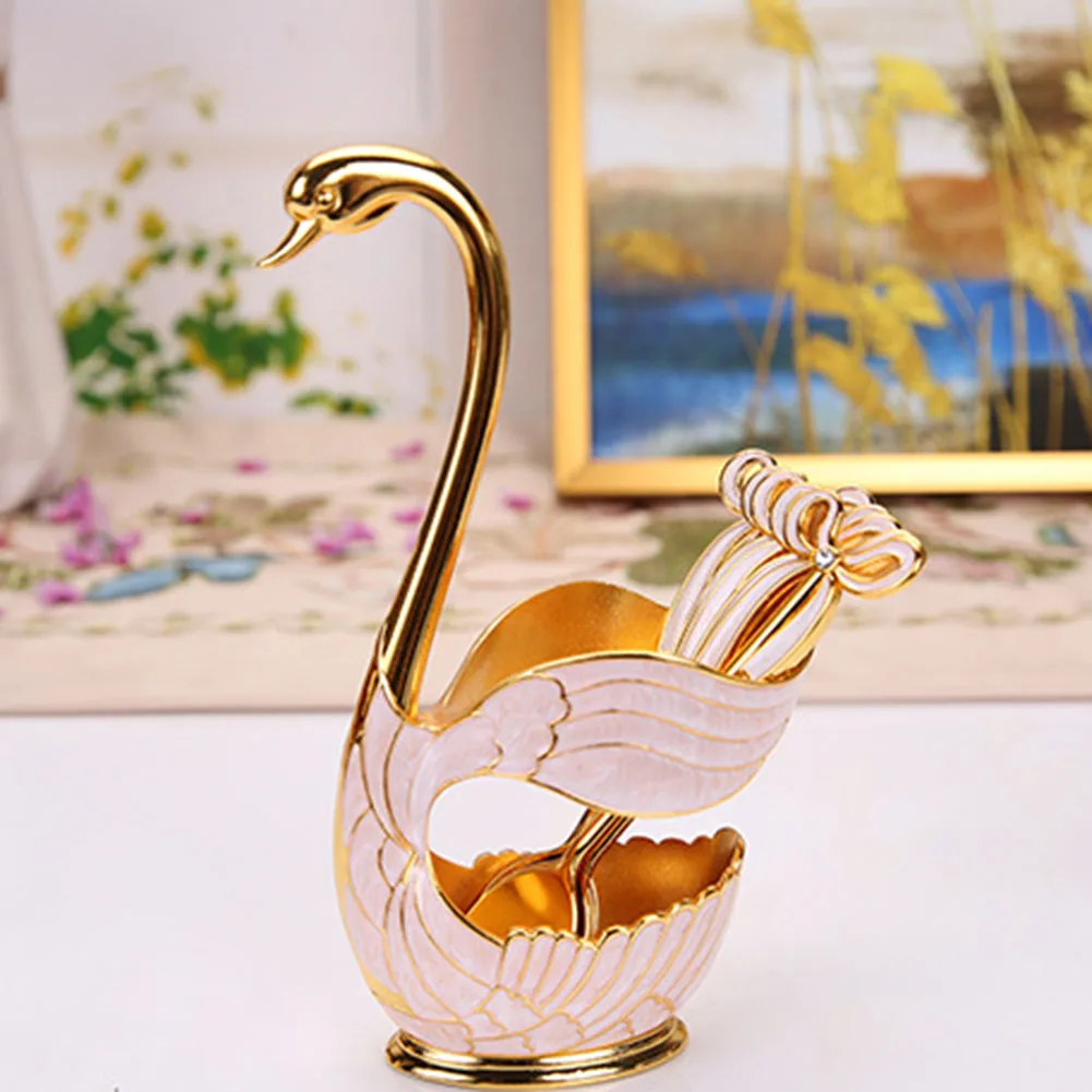 Gadget Spoon 6Pcs Coffee Decoration Dessert Ornament Pack Set Swan Shaped Base Tableware Tools Supply Suitable
Gadget Spoon 6Pcs Coffee Decoration Dessert Ornament Pack Set Swan Shaped Base Tableware Tools Supply Suitable