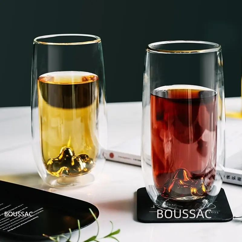 Official Authentic Guanshan Cup Household Double-layer Green Tea Cup BOUSSAC Transparent Glass Insulated Tea Cup Coffee Cup
Official Authentic Guanshan Cup Household Double-layer Green Tea Cup BOUSSAC Transparent Glass Insulated Tea Cup Coffee Cup