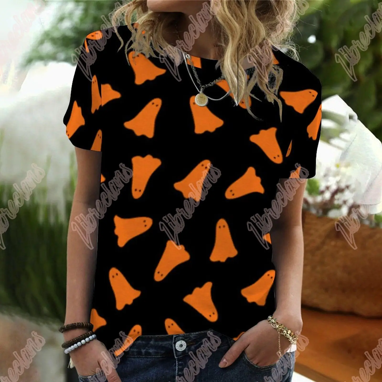 Женские футболки с графическим принтом в стиле Харадзюку, Повседневная Уличная футболка с коротким рукавом для Хэллоуина, модная женская ф...
Женские футболки с графическим принтом в стиле Харадзюку, Повседневная Уличная футболка с коротким рукавом для Хэллоуина, модная женская ф...