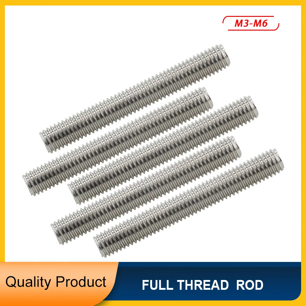 M3 M4 M5 M6 304 Stainless Steel Full Threaded Bar Fully Metric Thread Rod Screw Bolt Stud Length 20mm 50mm 100mm 200mm 500mm
M3 M4 M5 M6 304 Stainless Steel Full Threaded Bar Fully Metric Thread Rod Screw Bolt Stud Length 20mm 50mm 100mm 200mm 500mm