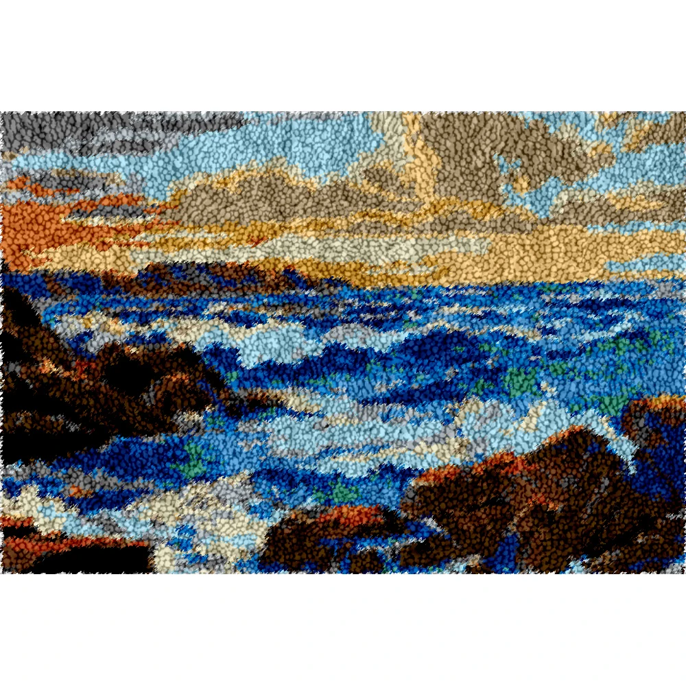 Latch Hook Rugs Kits for Adults with Pattern Sea Printed Canvas Rug Wool knots carpet kit Crochet Patterns Yarn Kits
Latch Hook Rugs Kits for Adults with Pattern Sea Printed Canvas Rug Wool knots carpet kit Crochet Patterns Yarn Kits