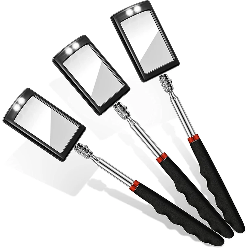 3 Pieces Led Telescoping Inspection Mirror Observe Square Mirror Inspection Tool For Check The Condition Of The Vehicle
3 Pieces Led Telescoping Inspection Mirror Observe Square Mirror Inspection Tool For Check The Condition Of The Vehicle