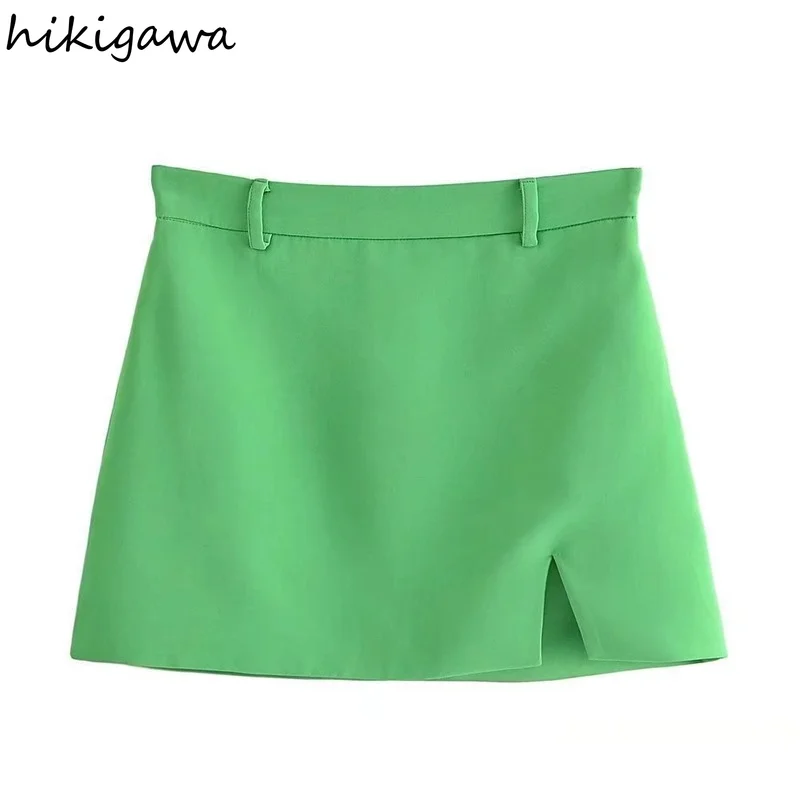 Hikigawa Women Fashion Solid Slit High Waist Side Zipper Skirts Vintage All Match Style Streetwear Casual Female Chic Faldas
Hikigawa Women Fashion Solid Slit High Waist Side Zipper Skirts Vintage All Match Style Streetwear Casual Female Chic Faldas