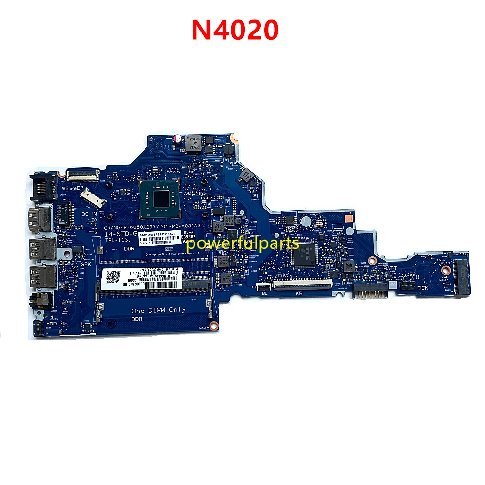 100% рабочий процессор для HP 14-DF 14-CK 240 g7 материнская плата N4020 Встроенная фотография 6050A2977701-MB-A03 Протестировано ОК
100% рабочий процессор для HP 14-DF 14-CK 240 g7 материнская плата N4020 Встроенная фотография 6050A2977701-MB-A03 Протестировано ОК