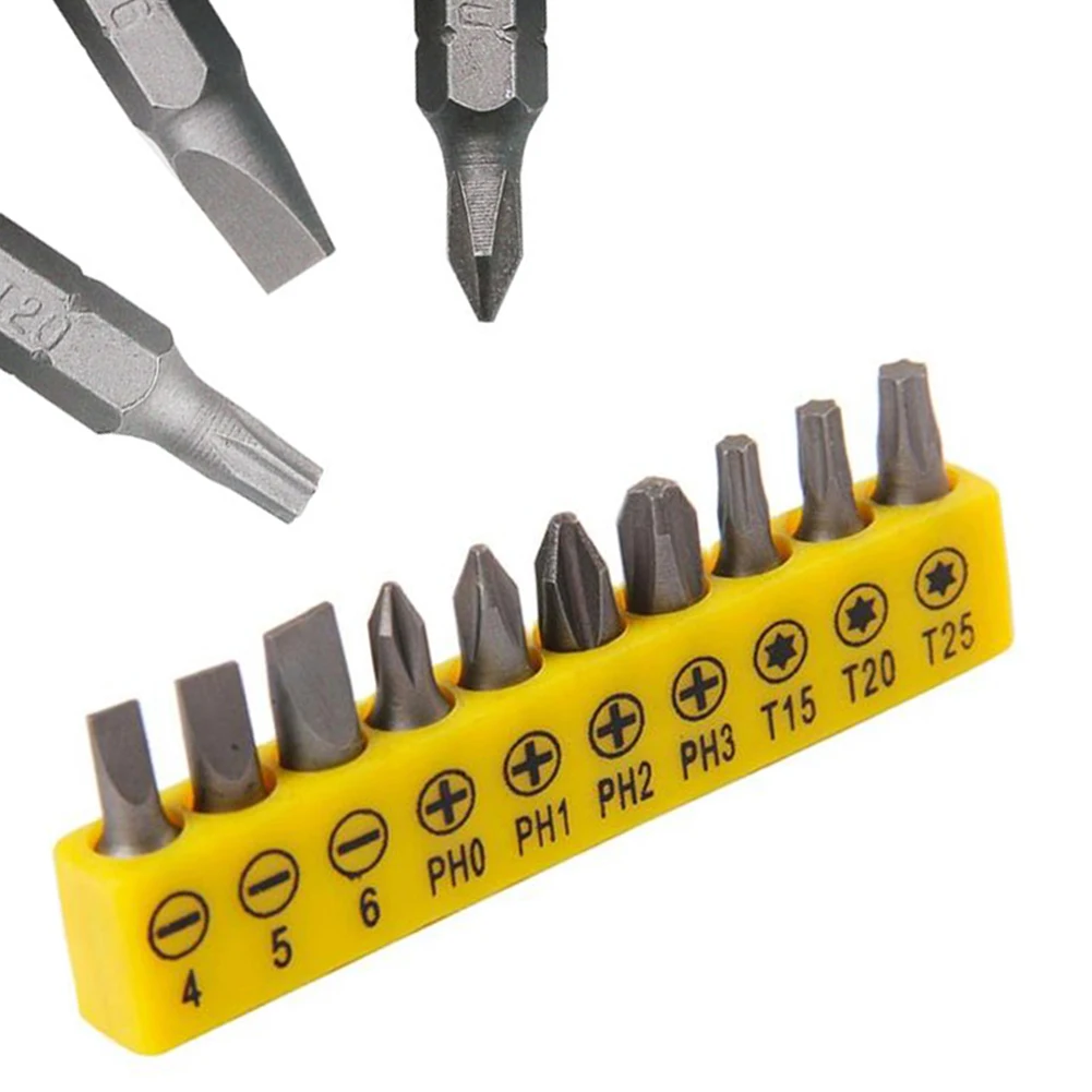 10pcs Screwdriver Bit Set Torx Flat Head Cross Electric Screwdriver Head Screws Drivers For Electric Drill Access Hand Tool
10pcs Screwdriver Bit Set Torx Flat Head Cross Electric Screwdriver Head Screws Drivers For Electric Drill Access Hand Tool