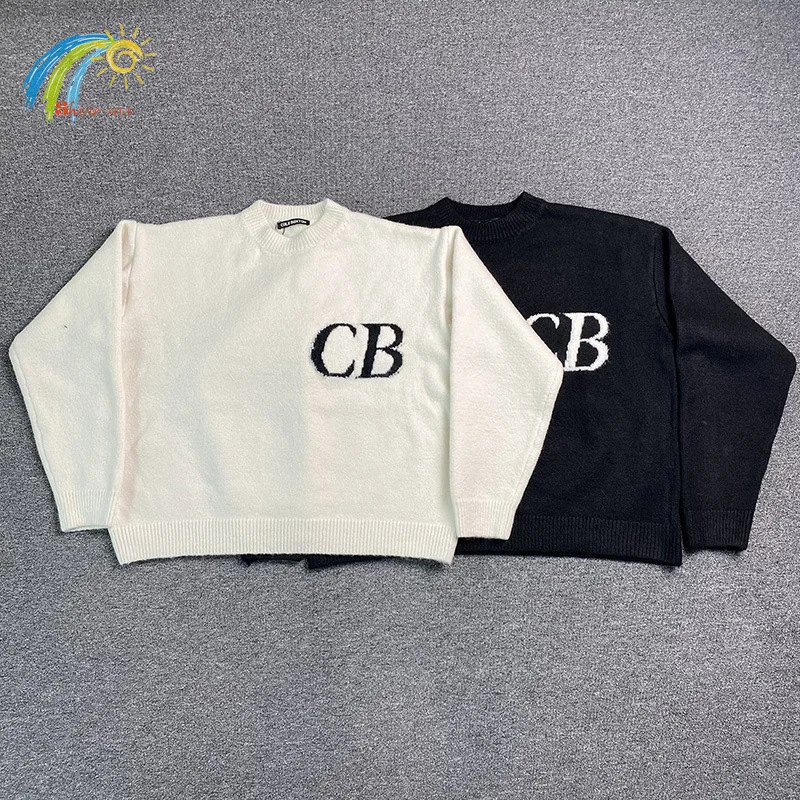 Best Quality Autumn Winter Cole Buxton Sweater Men Women Casual CB Logo Jacquard Knit Sweatshirts Vintage Sweater With Tags
Best Quality Autumn Winter Cole Buxton Sweater Men Women Casual CB Logo Jacquard Knit Sweatshirts Vintage Sweater With Tags