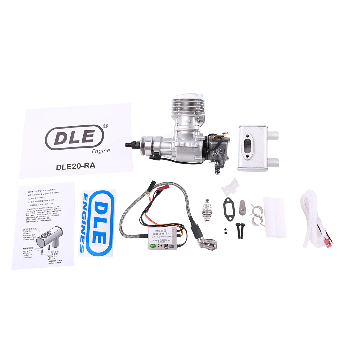 DLE Original New DLE 20CC DLE20RA DLE 20RA Gasoline Engine for RC Model Two Strokes Single Cylinder Rear Exhaust Natural Air
DLE Original New DLE 20CC DLE20RA DLE 20RA Gasoline Engine for RC Model Two Strokes Single Cylinder Rear Exhaust Natural Air