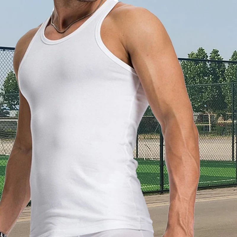 Mens Fitness Gyms Tank Top Men Fitness Sleeveless Shirt Undershirt Male Summer Breathable Cotton Sports Vest Running T Shirts
Mens Fitness Gyms Tank Top Men Fitness Sleeveless Shirt Undershirt Male Summer Breathable Cotton Sports Vest Running T Shirts