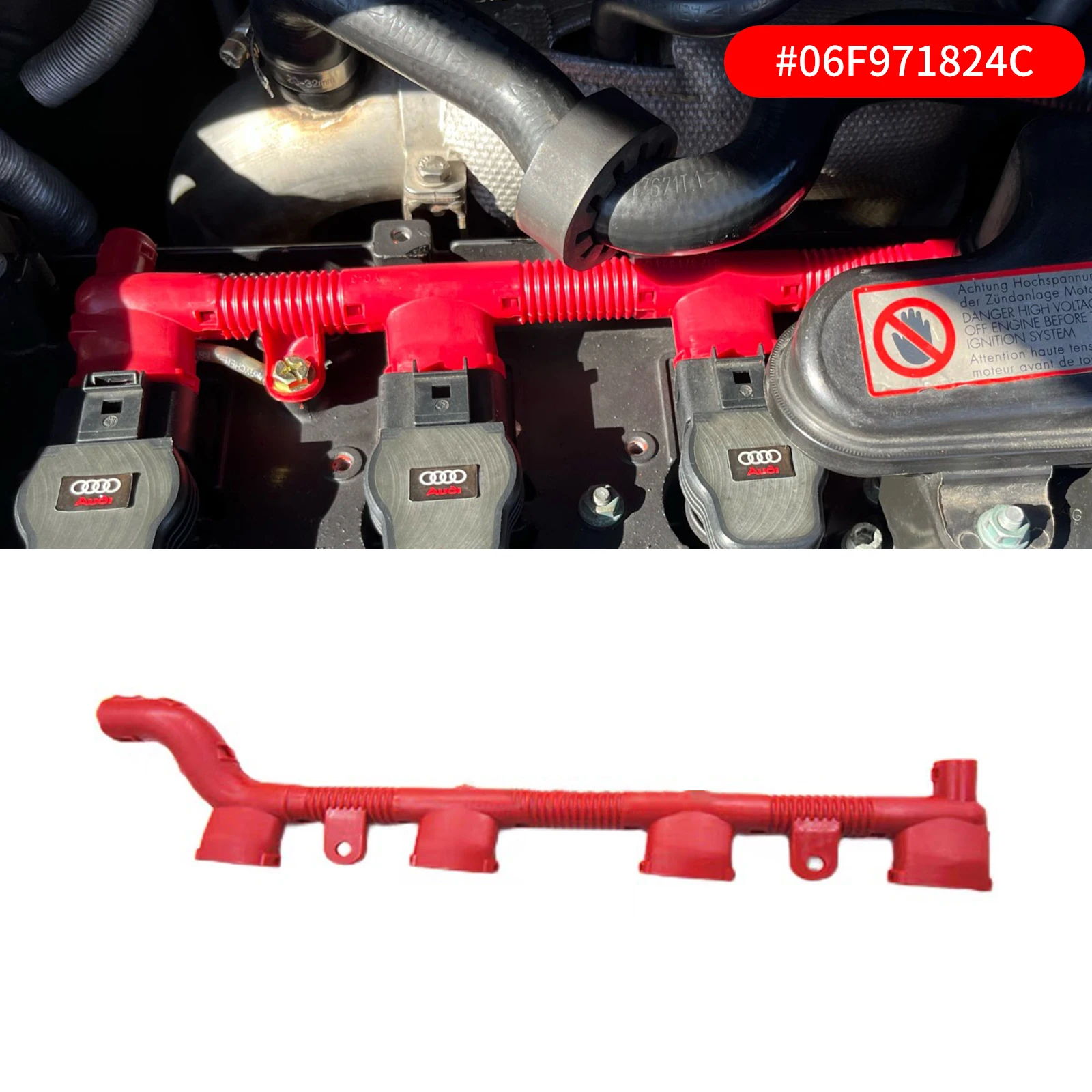 1pc Red 06F971824C FOR Audi 2005 2006 2007 2008 A4B7 Audi A6C6 2.0T ignition coil wiring guide Engine Wiring Harness Cable Case
1pc Red 06F971824C FOR Audi 2005 2006 2007 2008 A4B7 Audi A6C6 2.0T ignition coil wiring guide Engine Wiring Harness Cable Case