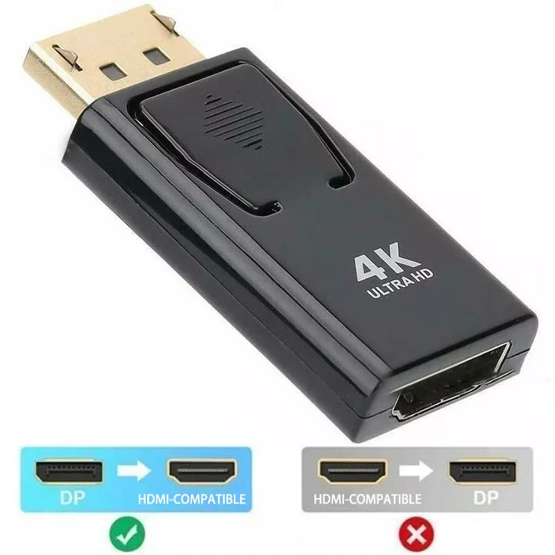 DP To HDMI-Compatible Max 4K/2160P Display Port DP Male To HDMI-Compatible Female Adapter Black High Quality For HDTV PC
DP To HDMI-Compatible Max 4K/2160P Display Port DP Male To HDMI-Compatible Female Adapter Black High Quality For HDTV PC