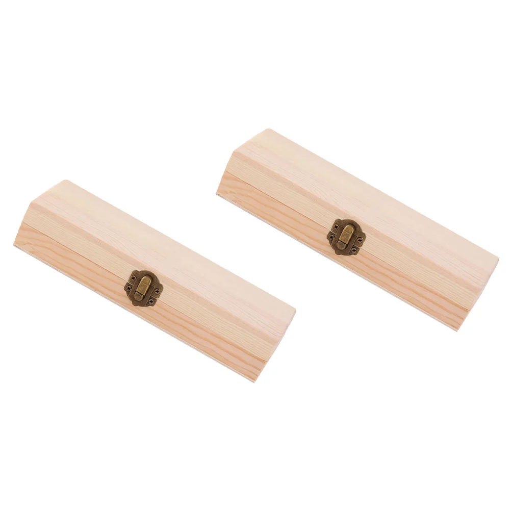 2pcs Wooden Stationery Box Wood Case Unpainted for Crafts DIY Storage Jewelry Pine Box Pen holder 
2pcs Wooden Stationery Box Wood Case Unpainted for Crafts DIY Storage Jewelry Pine Box Pen holder