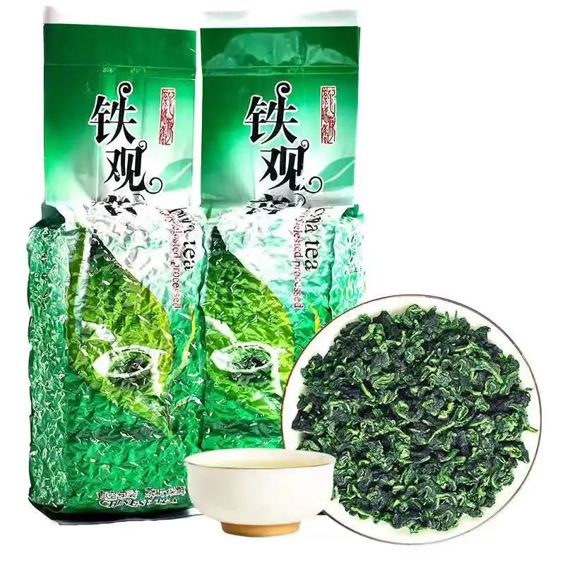 

2022 Китай, чай Oolong Tieguanyin Superior Tie Guan Yin, органический зеленый чай Oolong, чай для похудения, 250 г, без чайника
