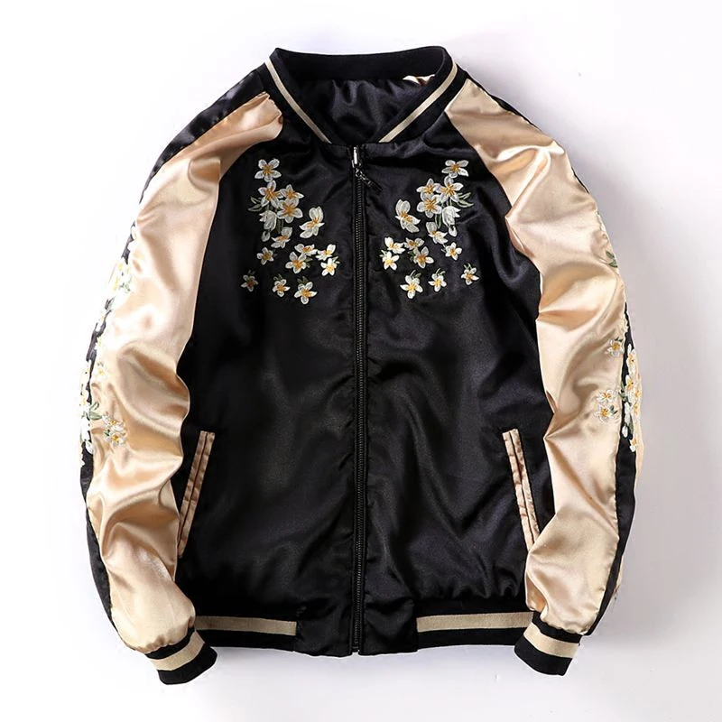 Sukajan Crane Embroidered Women Bomber Baseball Jacket Japan Harajuku Female Coat Sukajan 2023 Couple Clothing Two Sides Wear
Sukajan Crane Embroidered Women Bomber Baseball Jacket Japan Harajuku Female Coat Sukajan 2023 Couple Clothing Two Sides Wear