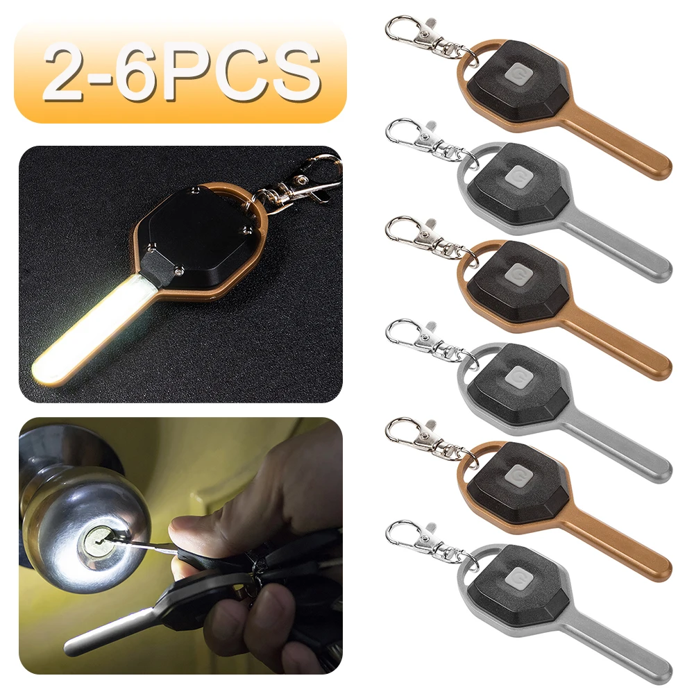 2/3/6Pcs COB LED Key Chain Flashlight Light Mini Keychain Lamp Torch Emergency Camping Light Cute Key Ring Portable Torch Lamp
2/3/6Pcs COB LED Key Chain Flashlight Light Mini Keychain Lamp Torch Emergency Camping Light Cute Key Ring Portable Torch Lamp