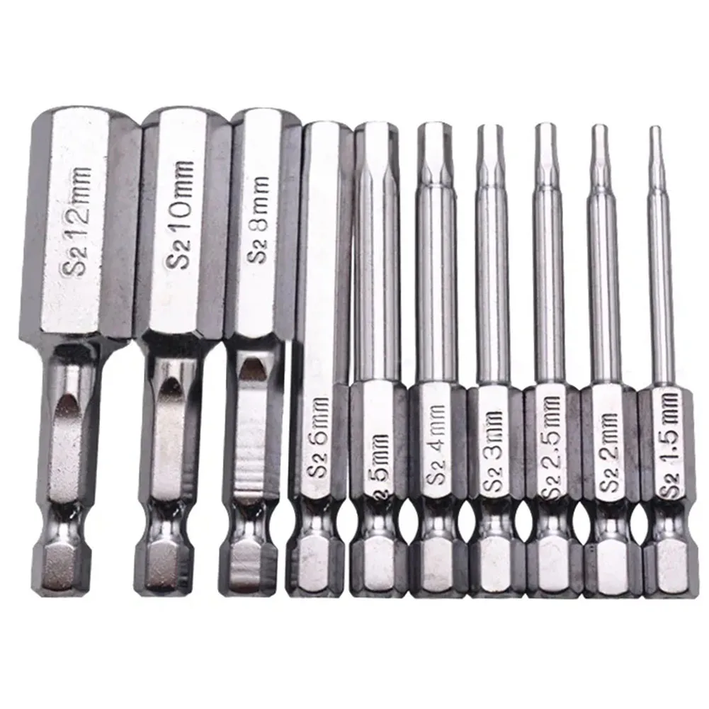20pcs Hexagon Screwdriver Bit Magnetic H1.5-H12 Head 60mm Alloy Steel For Electric Screwdriver Air Drill Power Tool Accessories
20pcs Hexagon Screwdriver Bit Magnetic H1.5-H12 Head 60mm Alloy Steel For Electric Screwdriver Air Drill Power Tool Accessories