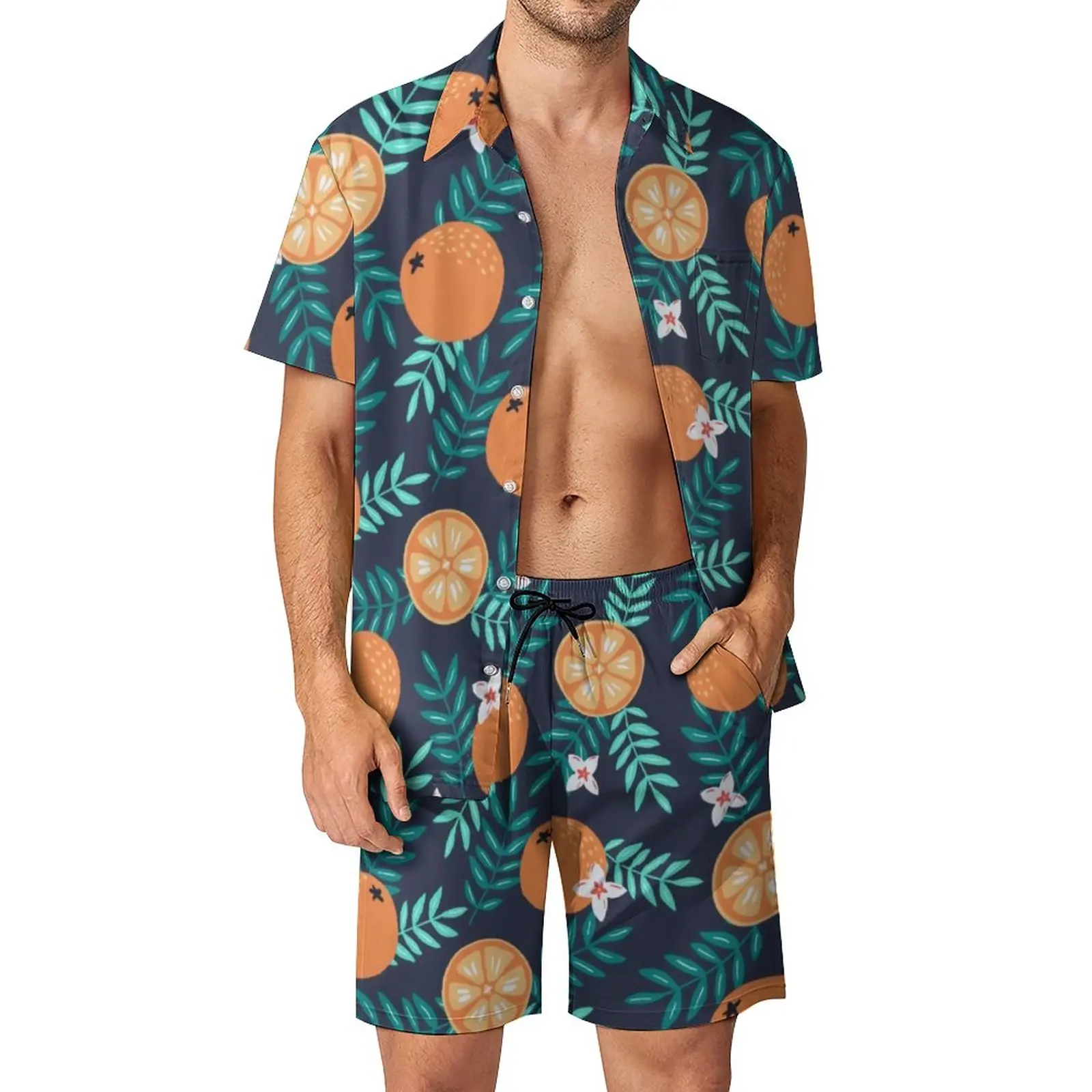 Watercolor Oranges Men Sets Flower Leaf Print Casual Shirt Set Retro Beachwear Shorts Summer Suit Two-piece Clothing Plus Size
Watercolor Oranges Men Sets Flower Leaf Print Casual Shirt Set Retro Beachwear Shorts Summer Suit Two-piece Clothing Plus Size