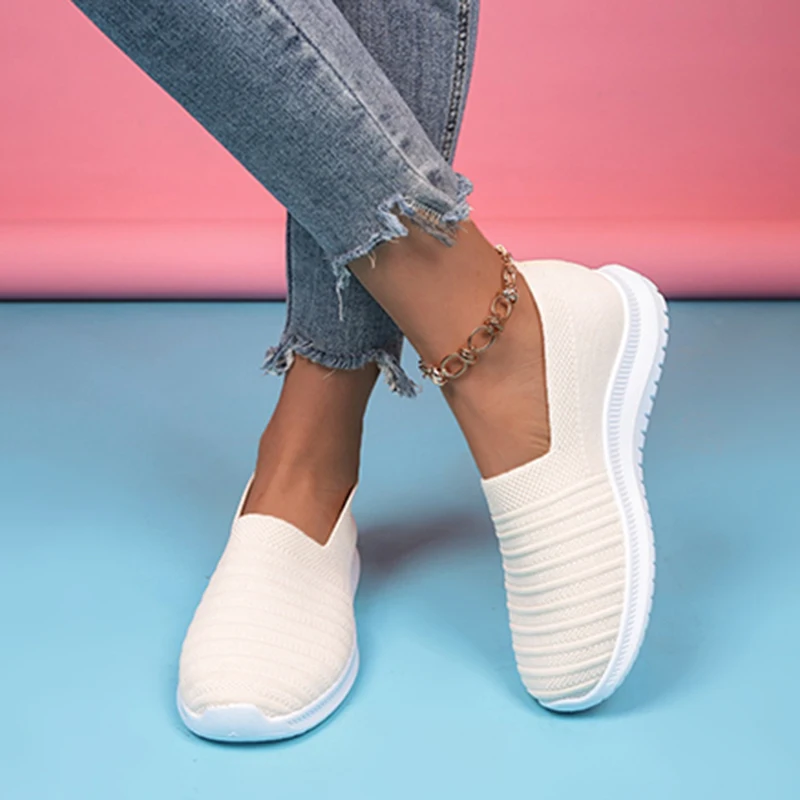 Lucyever Casual Knit Mesh Sneakers Women 2022 Spring Lightweight Breathable Walking Shoes Woman Comfy Slip on Flats Shoes Female
Lucyever Casual Knit Mesh Sneakers Women 2022 Spring Lightweight Breathable Walking Shoes Woman Comfy Slip on Flats Shoes Female