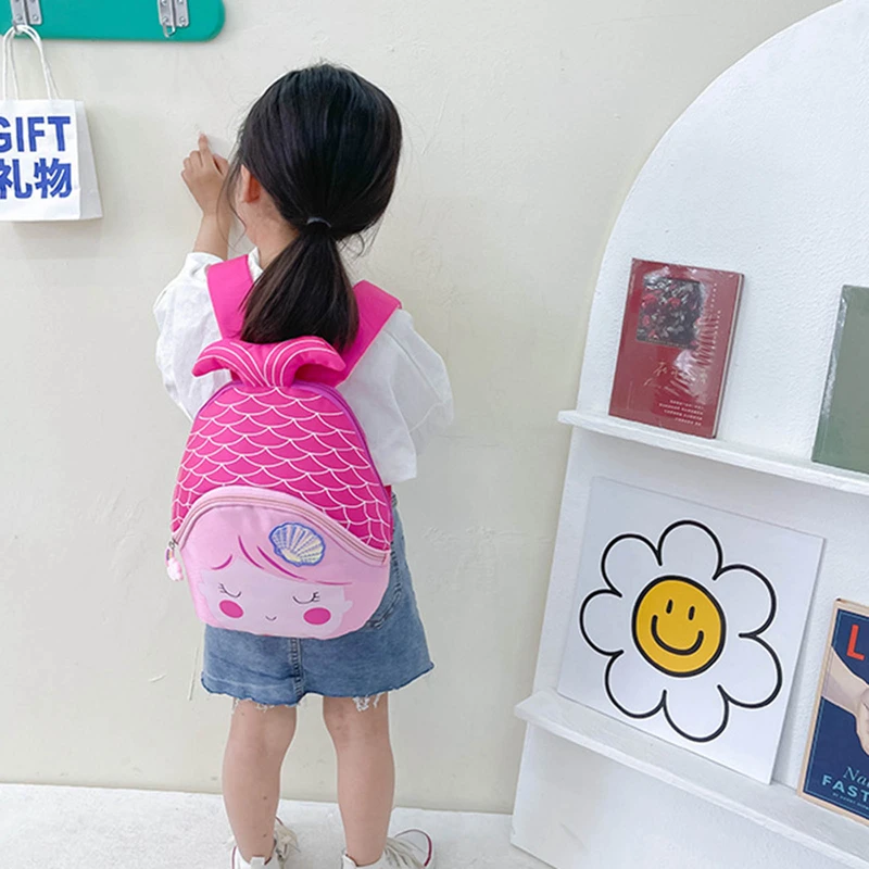 Детская школьная сумка на молнии с отделениями, милый мультяшный рюкзак с рыбками для детского сада, кошелек для девочек, сумка для детского... 
Детская школьная сумка на молнии с отделениями, милый мультяшный рюкзак с рыбками для детского сада, кошелек для девочек, сумка для детского...